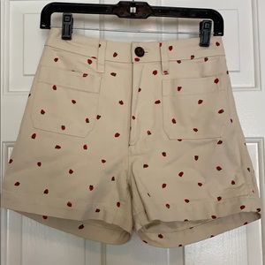 Strawberry Madewell shorts *NEW*